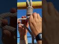Strong and easy knot technique for high metal pole anchoring #ropework #knotskills #DIYproject