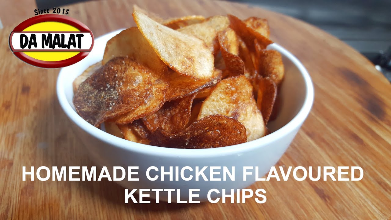 Homemade Chicken Flavoured Kettle Chips