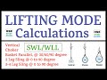 Lifting mode calculation  swlwll  vertical lifting  chokar lifting  basket lifting  lifting