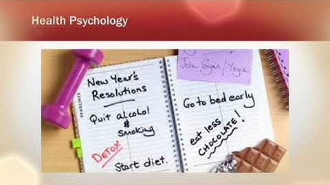 Week 2 Health Psychology - Dr. Neil Soggie