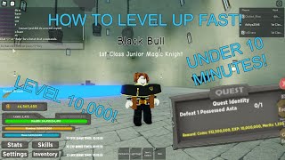 How to Level Up Fast! (Level 10,000!) | Black Clover Kingdom Grimshot Roblox!