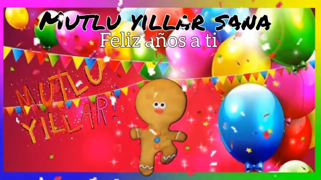 Mix Canción de cumpleaños en Turco - subtitulos en Español.#idiomaturco #türkçe #musica