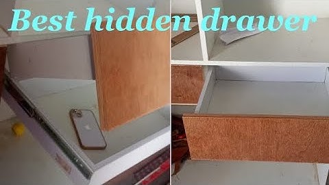 Hidden Drawer In Wardrobe || Best Hidden Drawer||How To Install Secret Drawer || In Wardrobe 😱😱