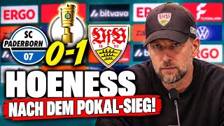HOENESS SPEAKS HIS MIND after NERVE-WRACKING WIN! | Paderborn 0:1 Stuttgart | DFB-Pokal