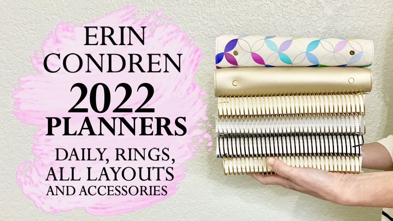 ERIN CONDREN 2022 Planners! DAILY + ALL WEEKLY LAYOUTS + RINGS YouTube