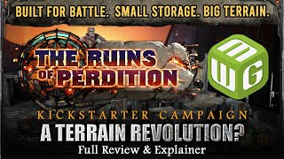 INNOVATIVE TERRAIN CONCEPT From Miniwargaming - The Ruins of Perdition Review | Kickstarter Campaign