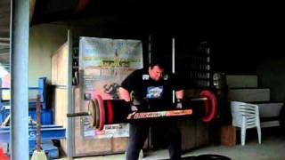 180 kg Log lift Jimmy Laureys