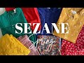 Sezane haul  colorful spring tryon review