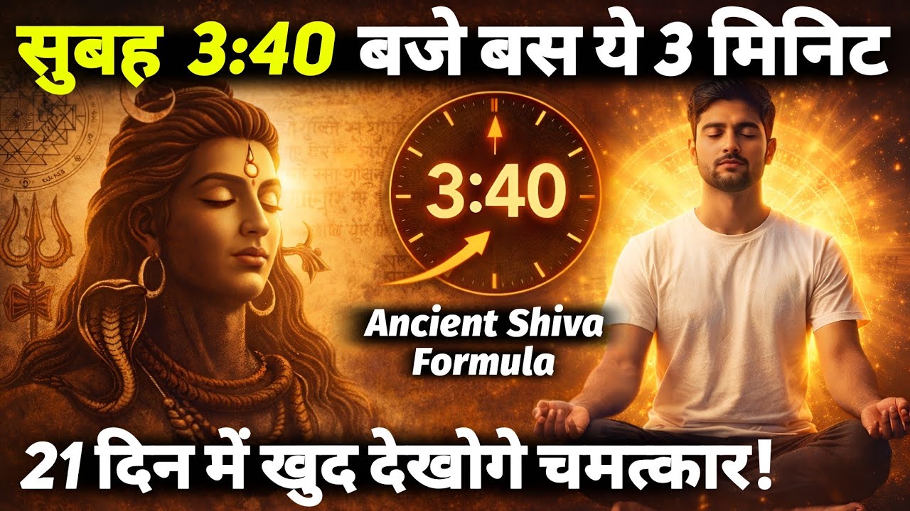 सुबह 3:40 बजे का रहस्य बस 3 मिनिट – 21 दिन में जीवन बदल जाएगा | Ancient Shiva Formula