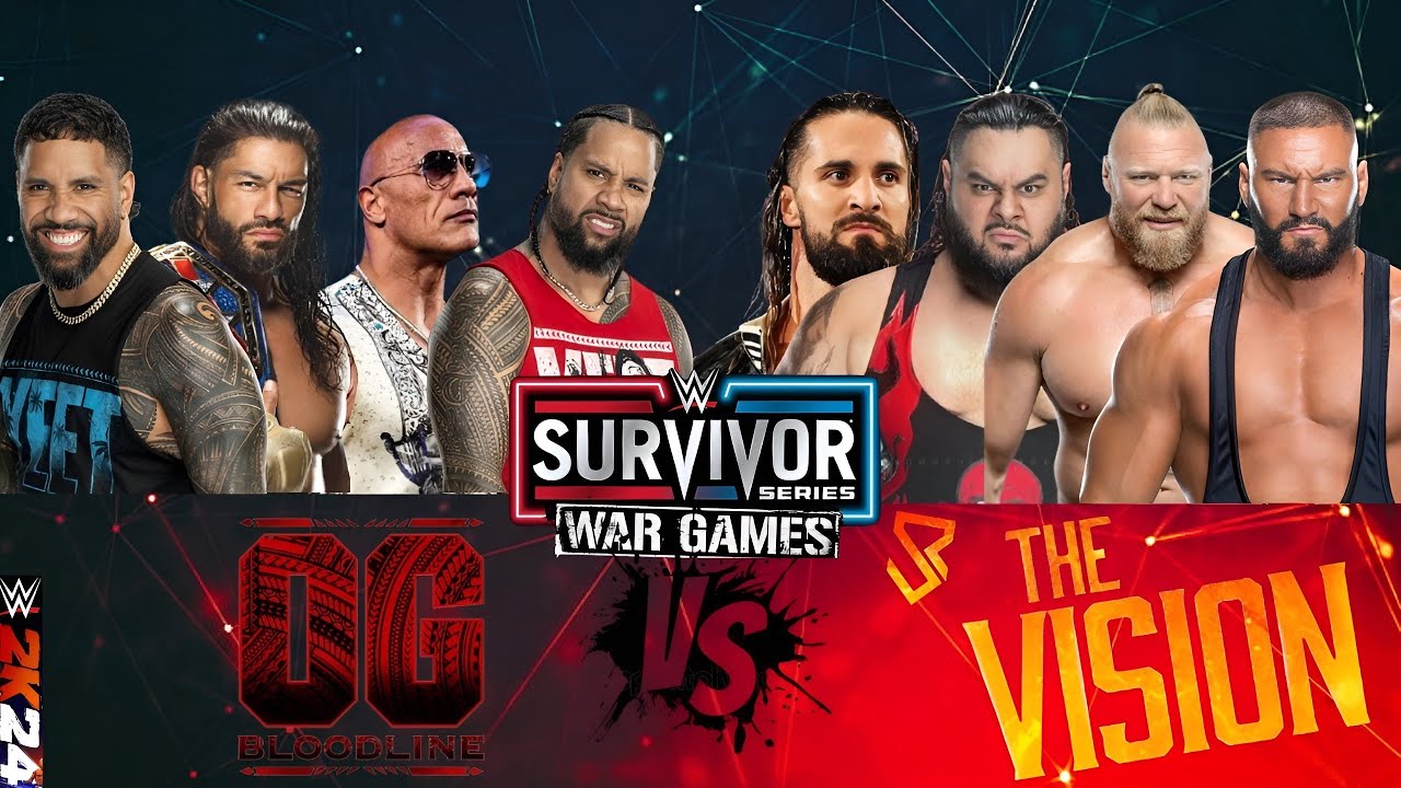 The Bloodline vs The Vision | Survivor Series War Games | WWE 2K24