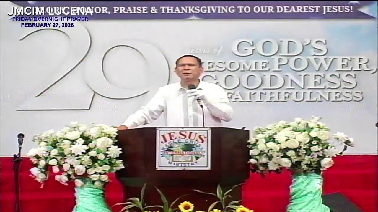 JMCIM Lucena Live Streaming of FRIDAY OVERNIGHT PRAYER | January 2, 2026