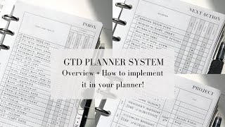 Getting Things Done Planner System + Overview | Why I started using GTD method in my planning