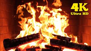 🔥 Winter Fireplace Night Ambience. Cabin Vibes With Crackling Fireplace, Fireplace Video for Sleep