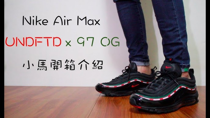 Nike Air Max 97 OG / Undftd Shoes - Size 9 - 300 Militia Green / Metallic Silver