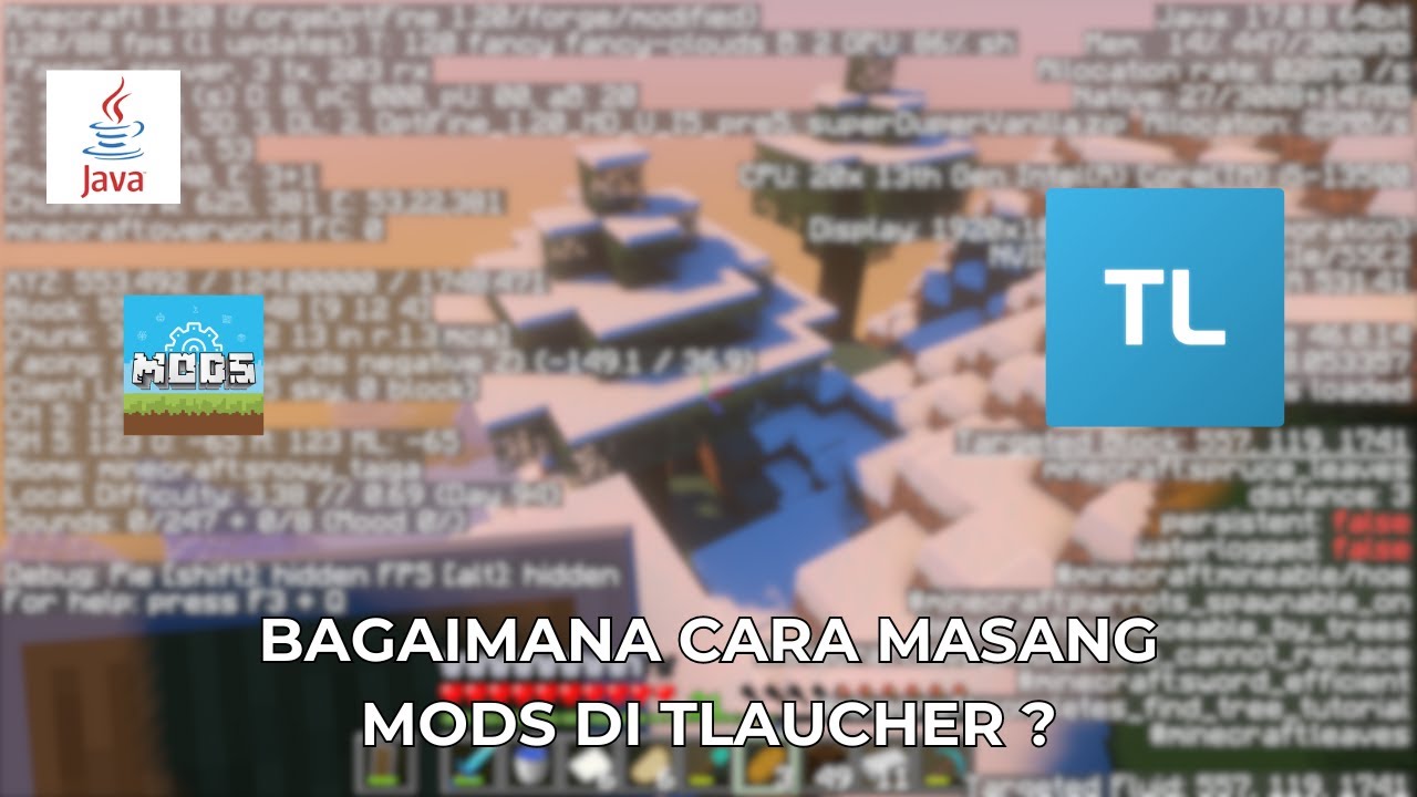 Tutorial cara pasang mod minecraft di tlaucher - YouTube