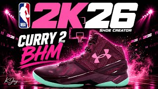 NBA 2K26 Shoe Creator - How to make Steph Curry 2 'BHM'