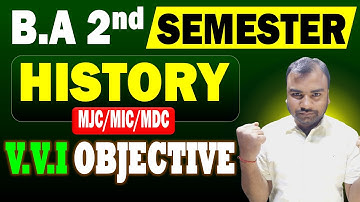 BA History 2nd Semester Objective 2025 | BRABU, LNMU, TMBU | BA semester 2 History Objective 2025