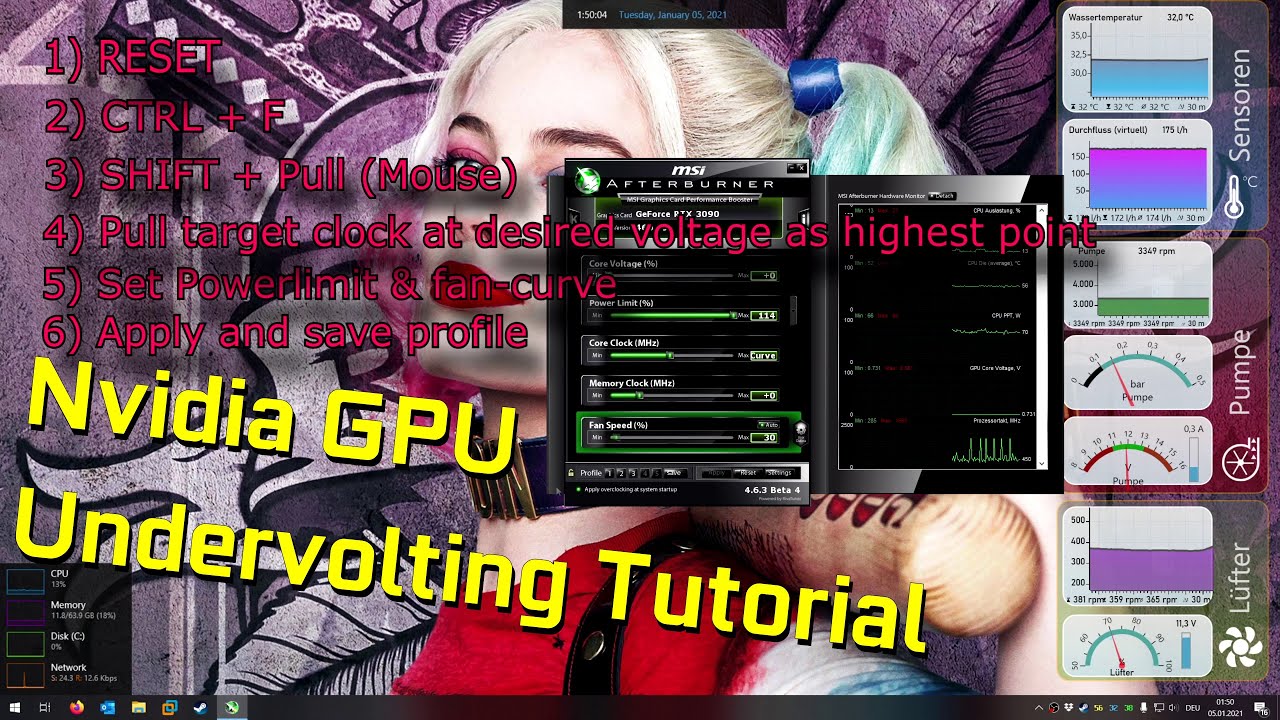 Nvidia GPU Undervolting Tutorial (RTX3090) - YouTube