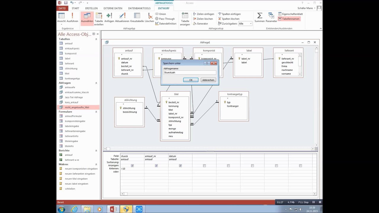 Access for Dummies Abfragen YouTube