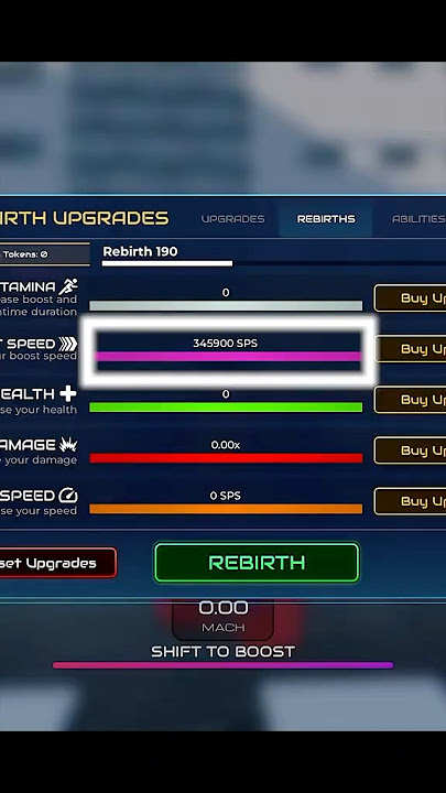 This is REBIRTH 190 Speed! 🚀💨🔥#shorts #roblox #flashpoint #wallywest