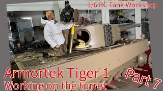 Armortek 1/6 Tiger 1, (part 7) turret details and detailed side loaders hatch