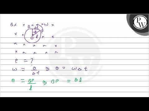 A copper rod of length \( l \) is rotated about one end perpendicul...