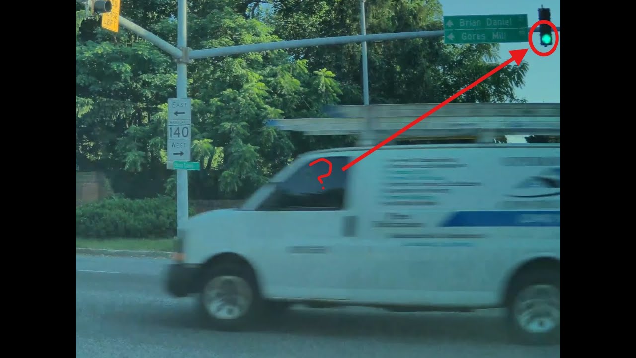 Van Runs Red Light - Near Miss - Teslacam - YouTube