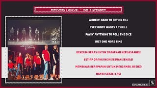 GLEE CAST - 'DON'T STOP BELIEVIN' Lyrics (SUB INDO)