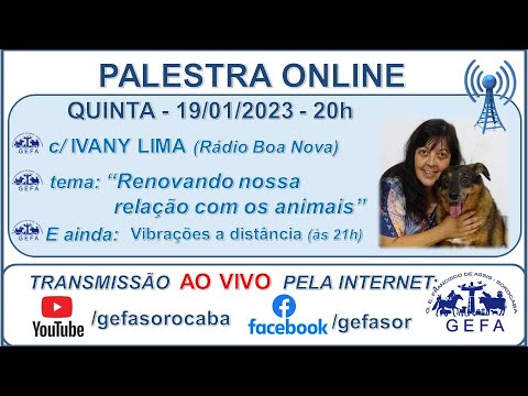 Assista: Palestra online - C/ IVANY LIMA (19/01/2023)