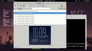 Awesome Ubuntu 17.10 Gnome Extensions Conky Desktop Look!