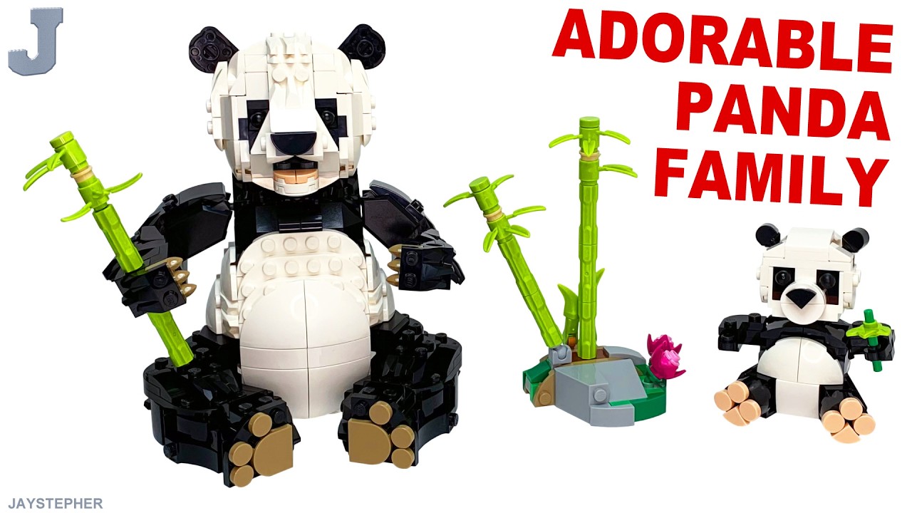 まるみです。 LEGO Creator 2025 Wild Animals: Panda Family 31165 Unboxing, Tour