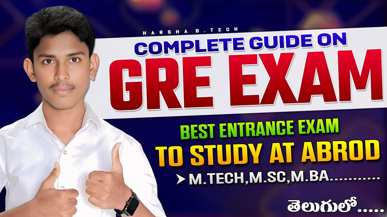 Do you want to study at abroad?Check this exam GRE || Full details about gre exam || In telugu ||