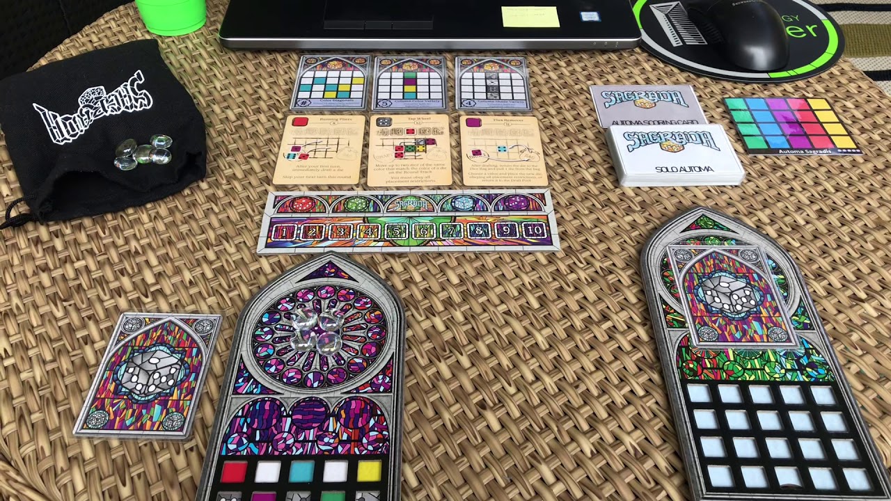 Sagrada Solo Automa - Components and Setup