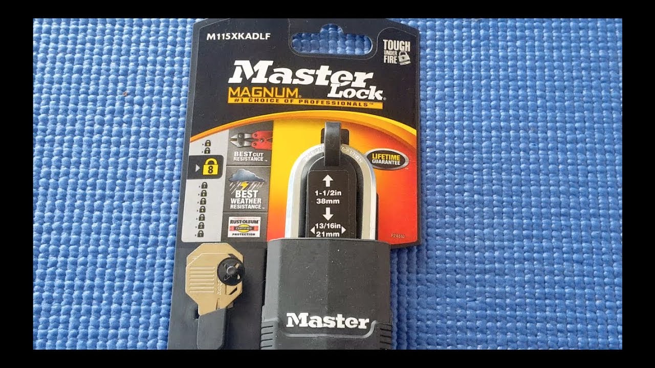 (Picking 27) Master lock fairly easy to open (picked) - YouTube