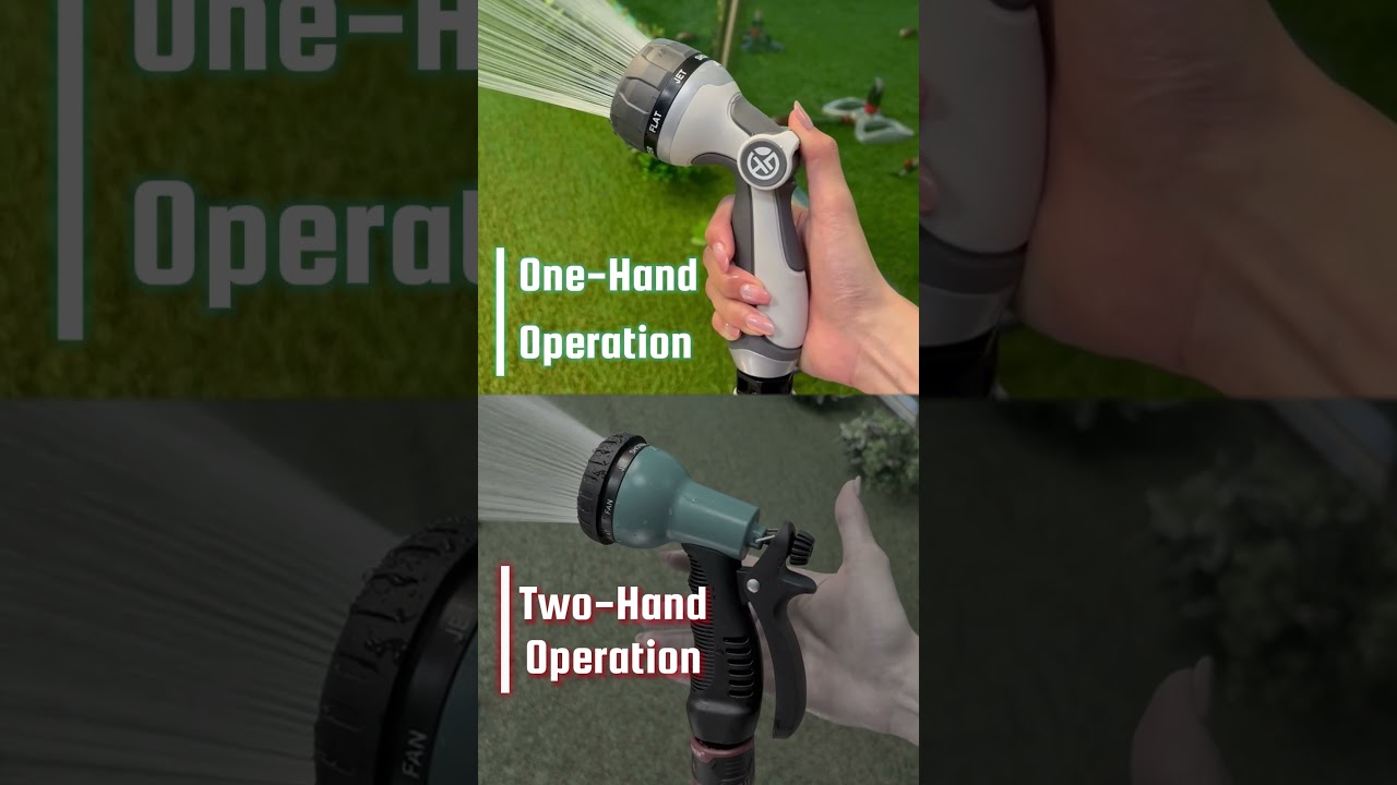 Best Garden Hose Nozzle Ultra Light Thumb Control 7-Pattern Nozzle Comparison | Hose Nozzle