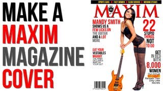 GIMP Tutorial: Create a Maxim Magazine Cover