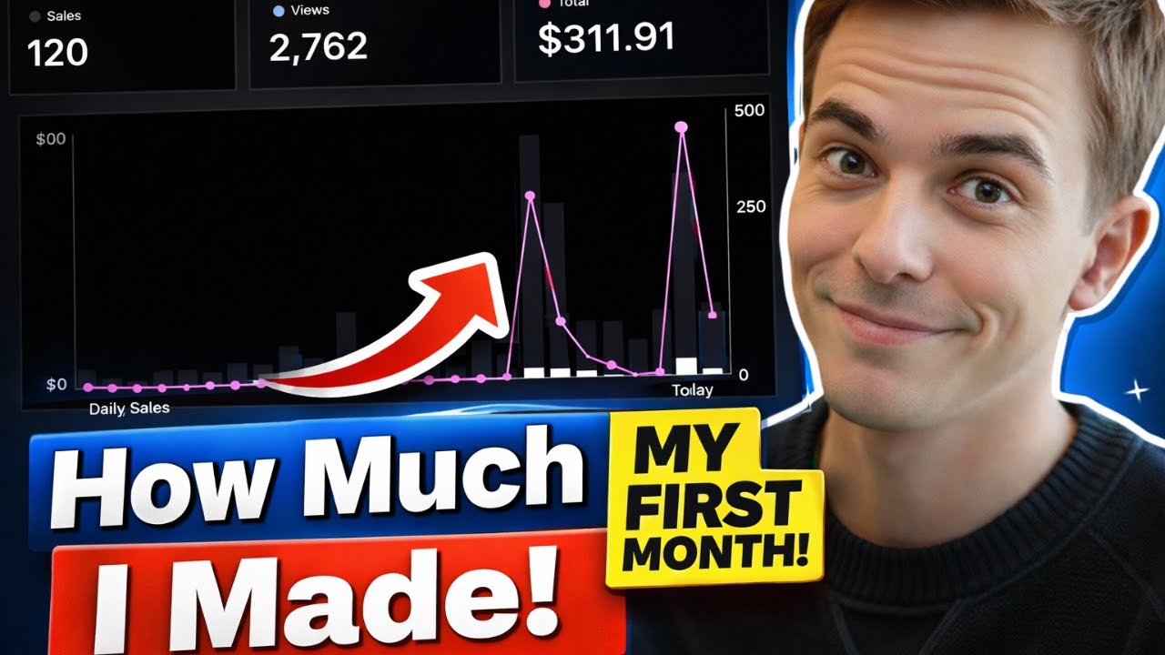 My First Month Selling Digital Products On Gumroad | How Much I Made!!