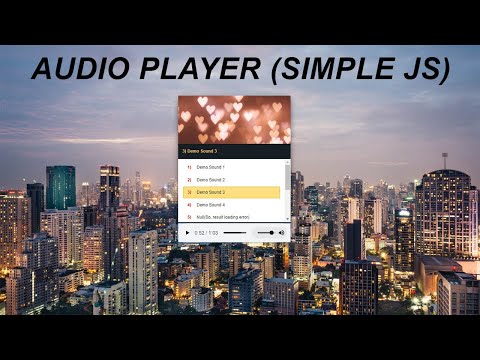 How to Make Audio Player with Javascript Made Easy (Intro) - FOT