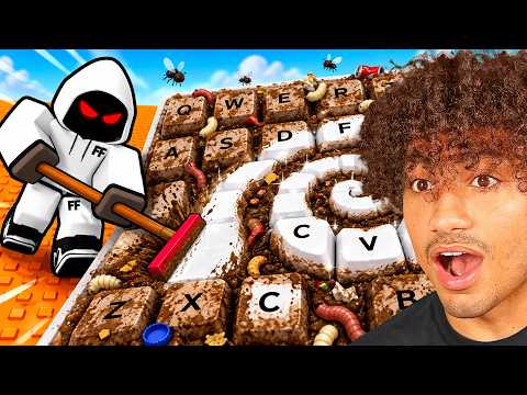 ROBLOX CLEAN THE KEY CAPS!!