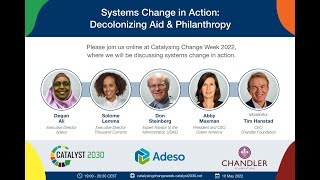 Systems Change in Action  Decolonizing Aid & Philanthropy