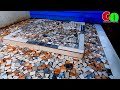 ଚାଇନା ମୋଜାକି କେମିତି କରିବେ ? Kajaria tiles China mosaic design by odia mistri