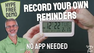 Talking Alarm Clock Medication Reminder - Close Look at Bovintex