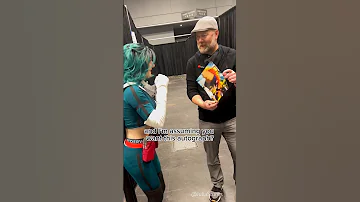 Meeting ALL MIGHT! - Chris Sabat! #myheroacademia #bnha #mha #bokunoheroacademia #anime #manga