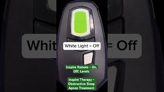 Inspire Remote Lights - on, off, levels #sleepmedicine #sleepapnea #sleep