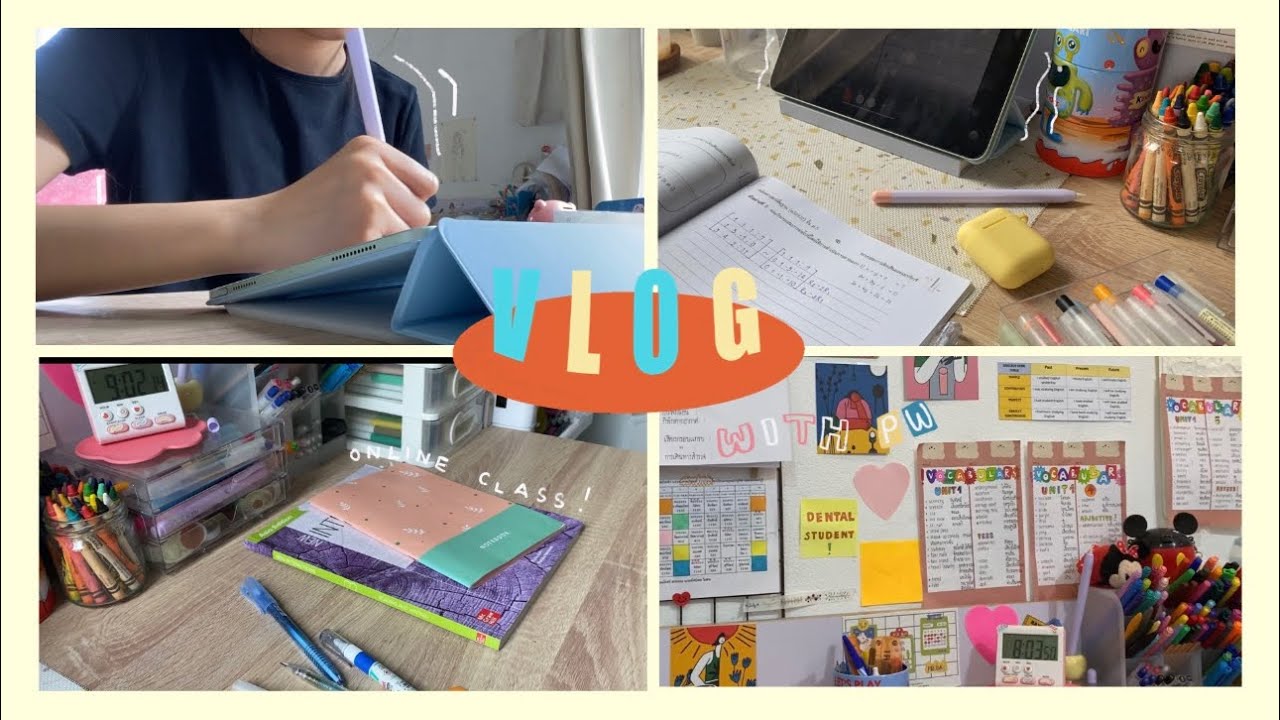 vlog with pw 🥣☁️ | vlogเรียนออนไลน์🥲🧤(อีกแล้ว และจะอีกนานมั้ยยย🥺)