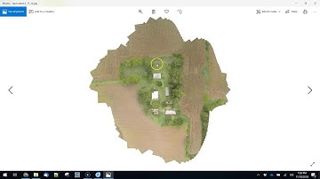 Results of Microsoft Image Composite Editor for a reconstruction of a scene from drone images