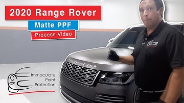 Protecting Range Rover Matte Paint: IMMACULATE 3M Matte PPF Installation
