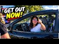 "Get Out Now!" — Deputies Pepper-Ball Woman Living in Trash-Filled Car