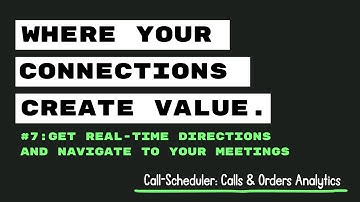 Get Real-Time Directions & Navigate to Meetings | Call Scheduler App – Map Integration & Tracking