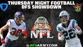 Thursday Night Football Showdown Breakdown | Panthers at Texans | Fanduel & Draftkings Picks